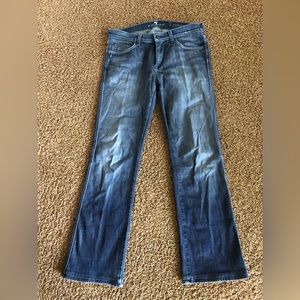 7 for All mankind men’s denim jeans. Inseam :30”waist 33”bottom leg opening 18”